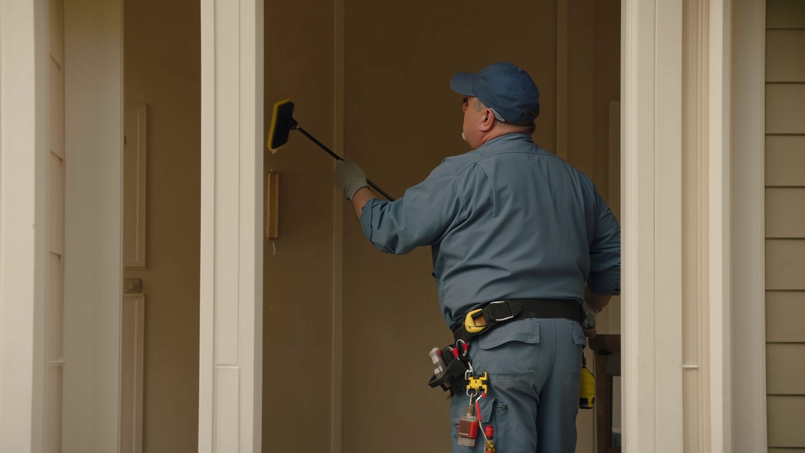 Restoration technician illustrating: Chemical dry sponges: why soot smears when you wipe it wet