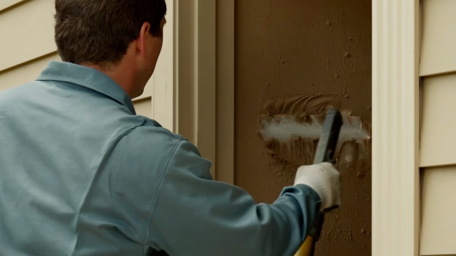 Restoration technician illustrating: Cigarette residue in a home you just bought: what removal actually involves