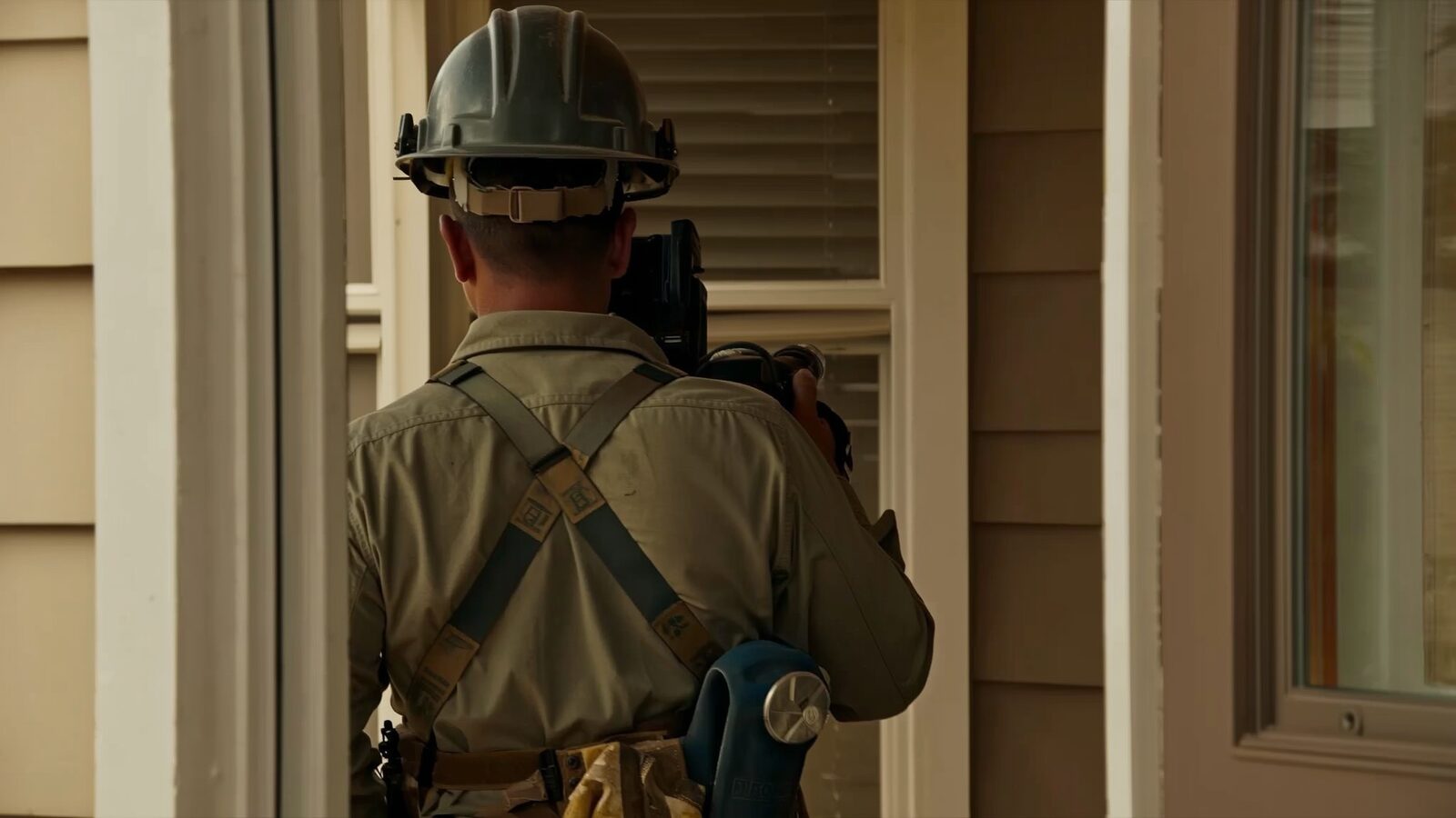 Restoration technician illustrating: Defensible space for desert homes: what actually burns around a house here