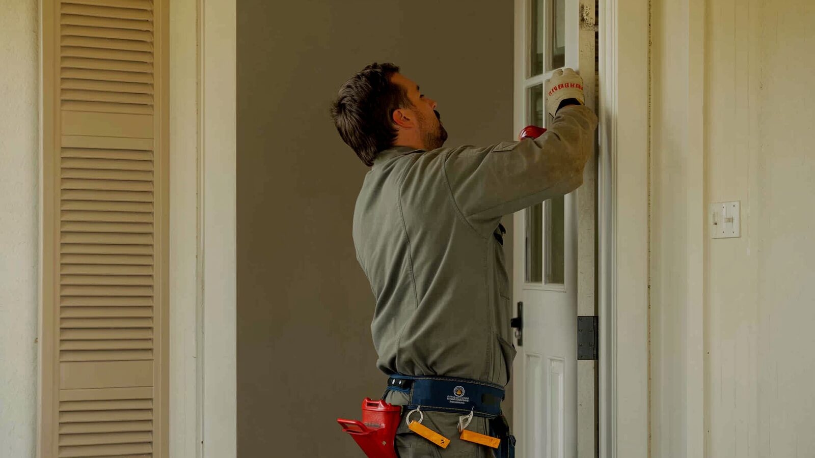 Restoration technician illustrating: Fire hazards children create and find: lighters, outlets, stoves