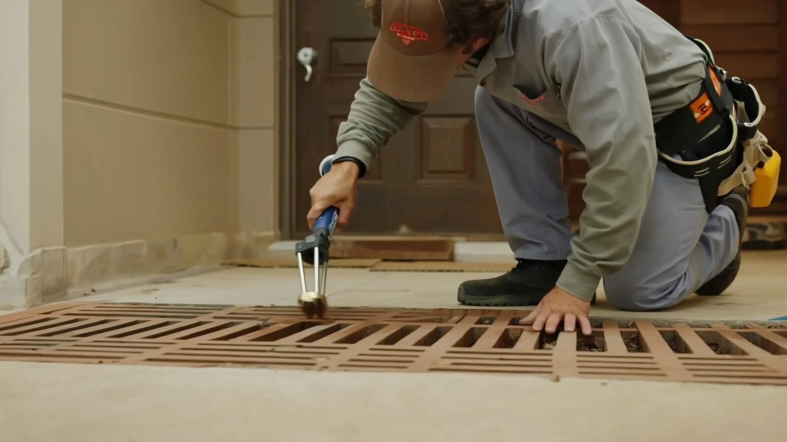 Restoration technician illustrating: French drains on desert lots: when grading alone is not enough