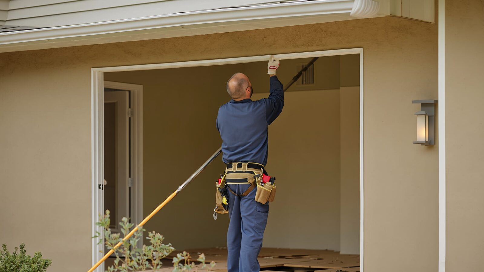 Restoration technician illustrating: How long a full room reconstruction typically takes after mitigation is complete