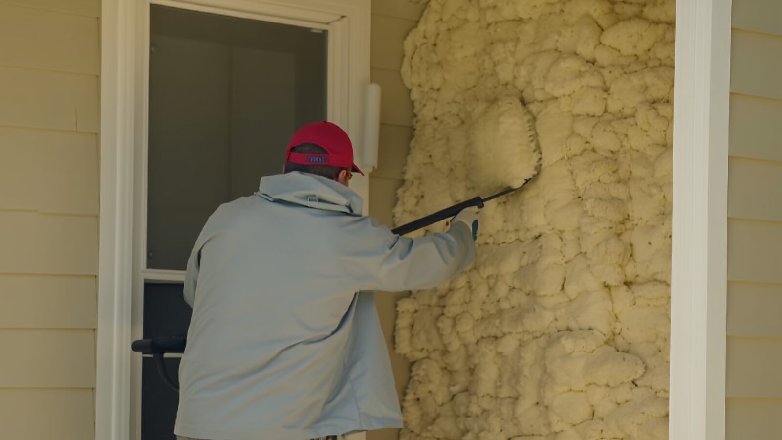 Restoration technician illustrating: Why wet insulation is replaced rather than dried