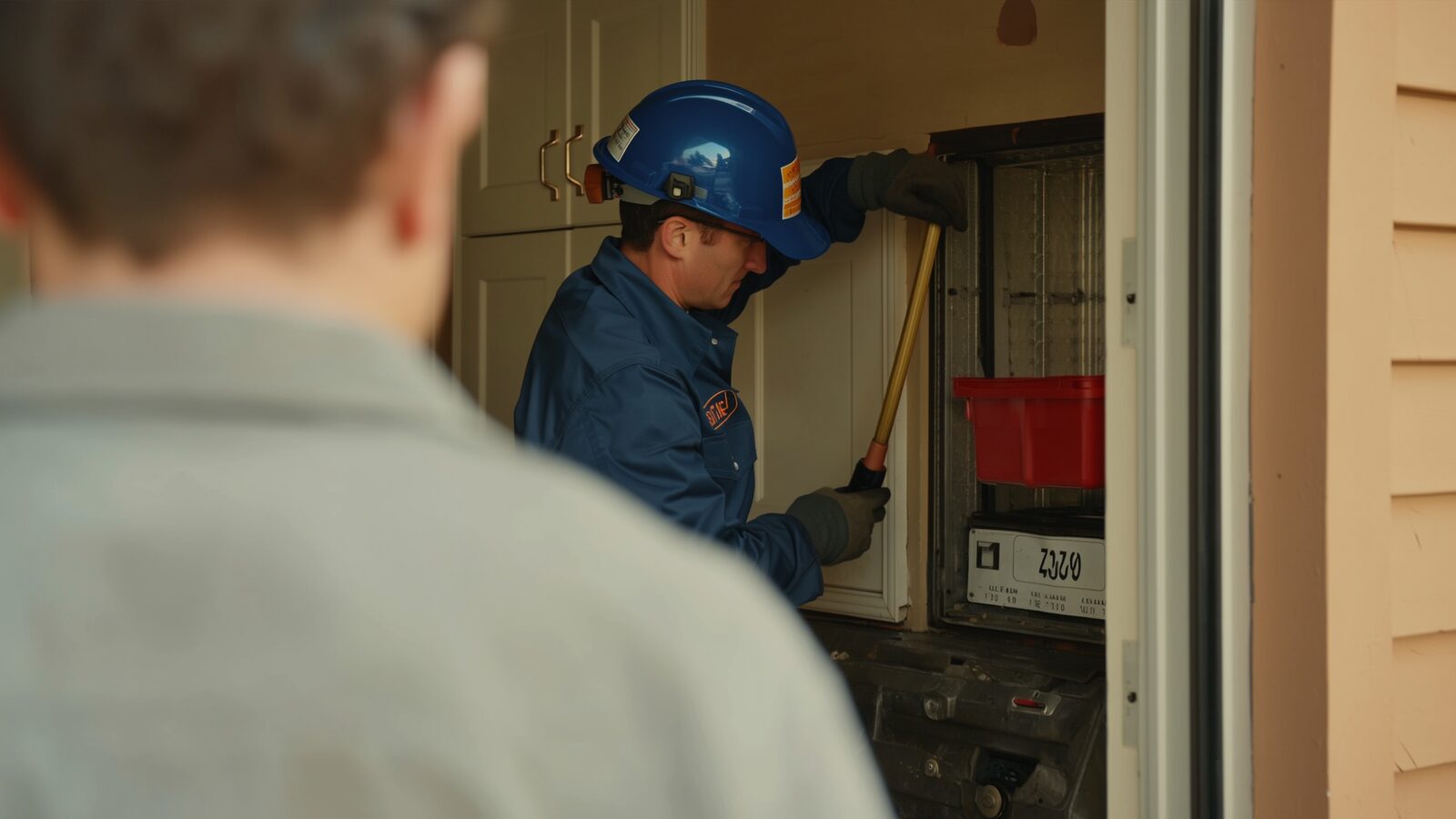 Restoration technician illustrating: Lithium battery fire risk in a household, and safer charging habits