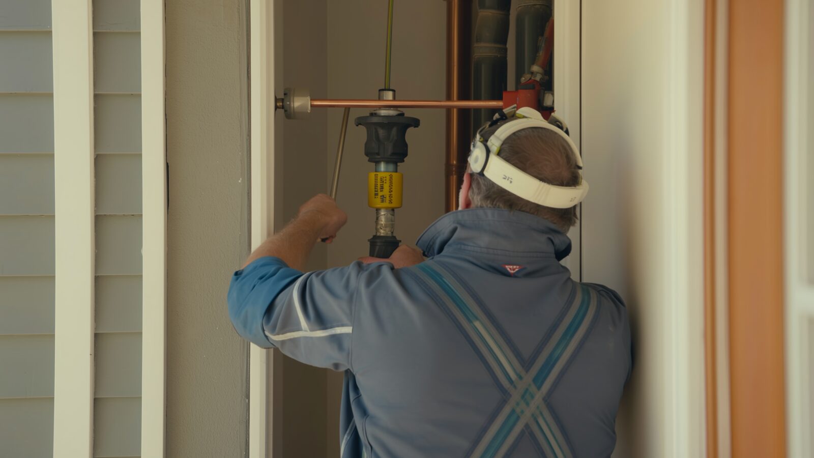 Restoration technician illustrating: PEX vs copper when repairs are needed after a leak