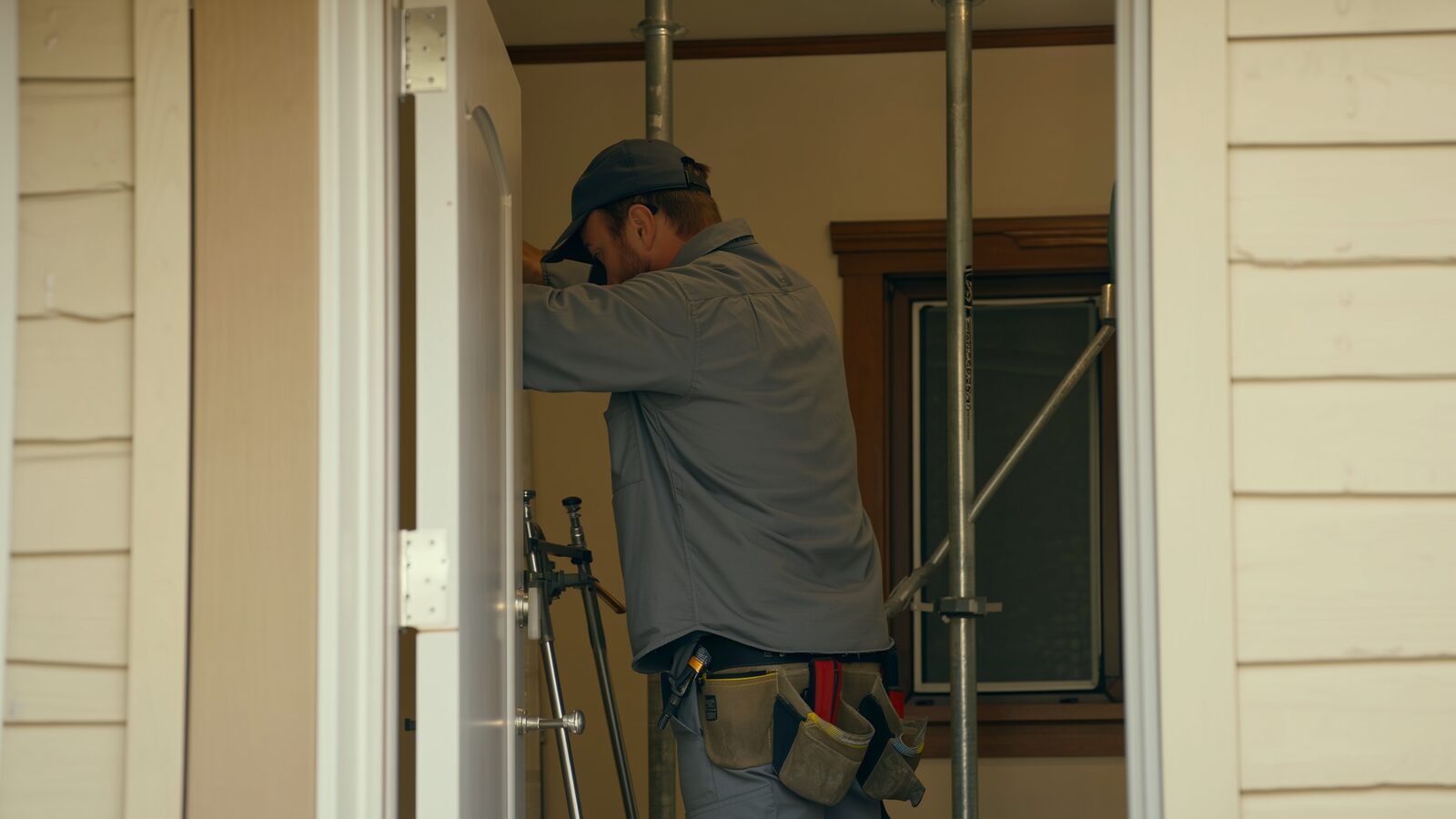 Restoration technician illustrating: Plumbing work during a reconstruction, and what gets inspected