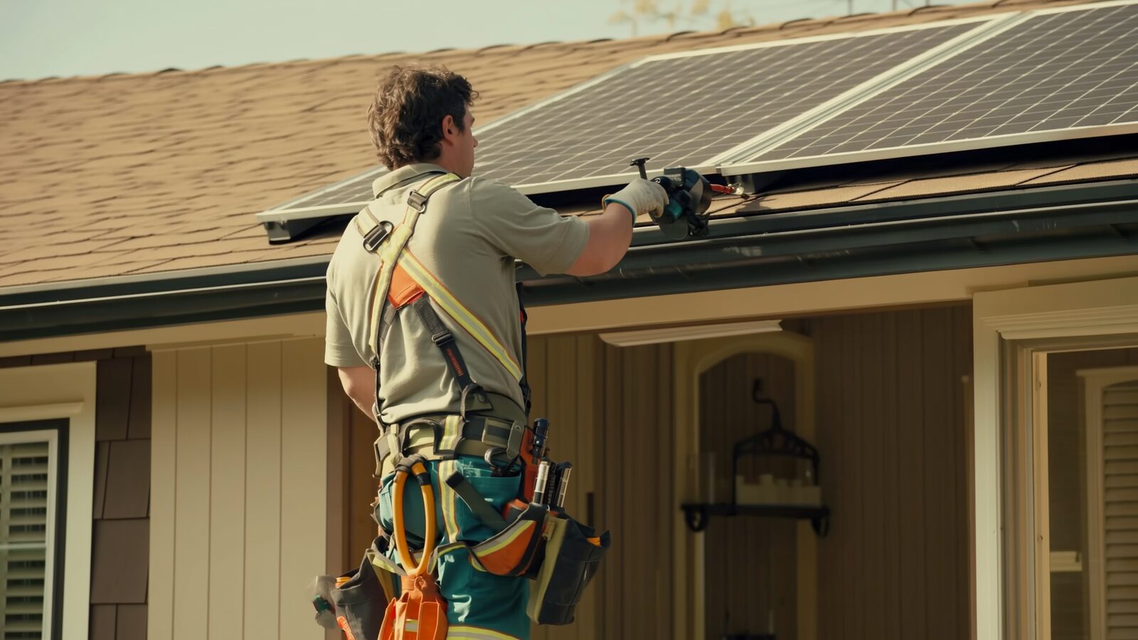 Restoration technician illustrating: Rooftop solar and electrical fire basics: what homeowners should know