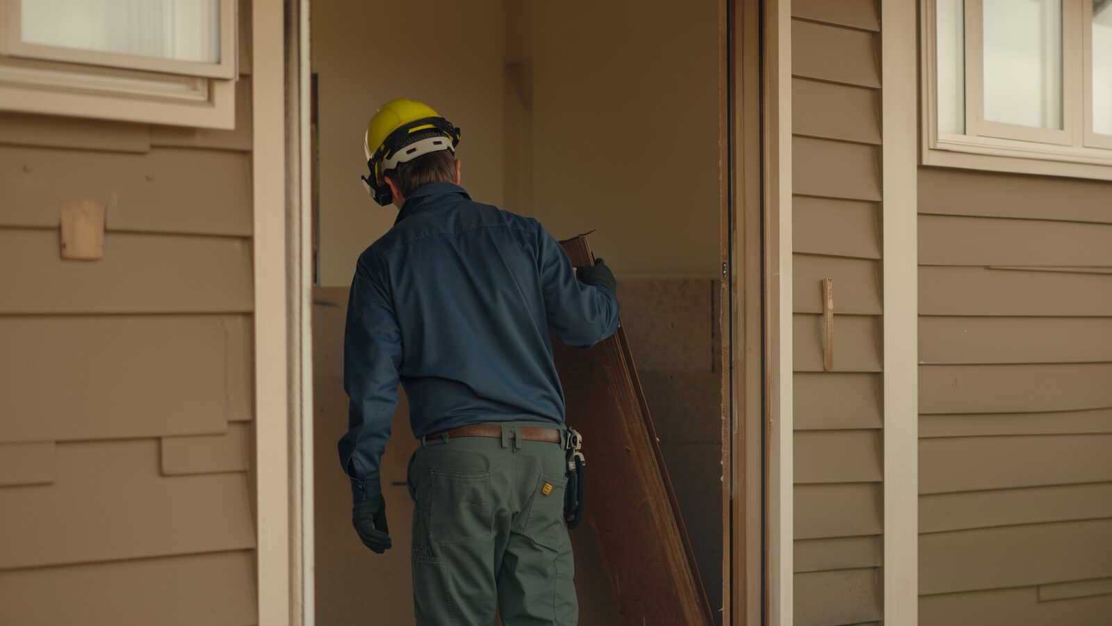Restoration technician illustrating: What can typically be salvaged after a house fire, and what usually can't