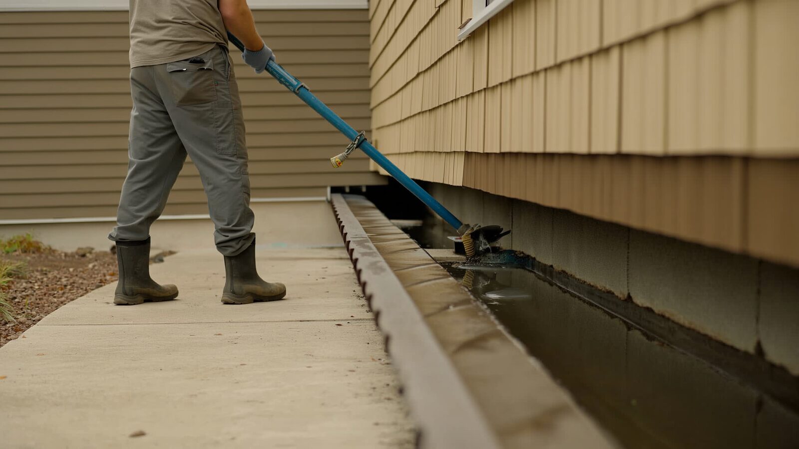 Restoration technician illustrating: Scuppers and canales: keeping flat-roof drainage clear before monsoon season