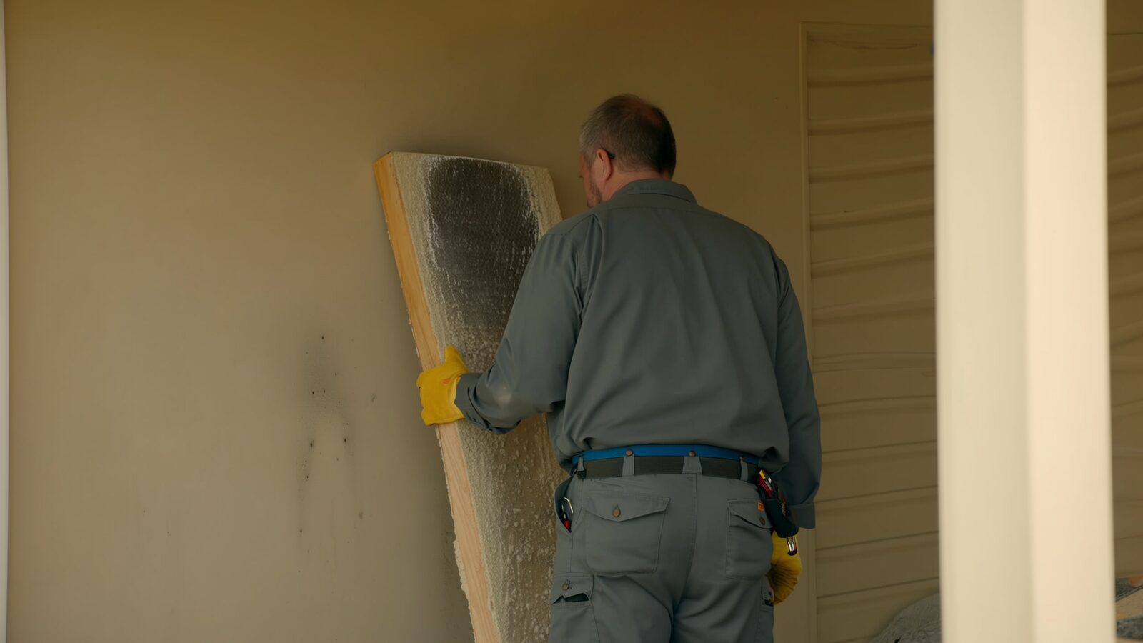 Restoration technician illustrating: Smoking material fires: how they smolder for hours before igniting