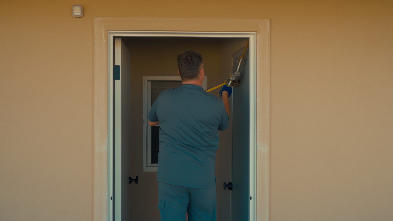 Restoration technician illustrating: Matching wall texture in Arizona homes after a repair