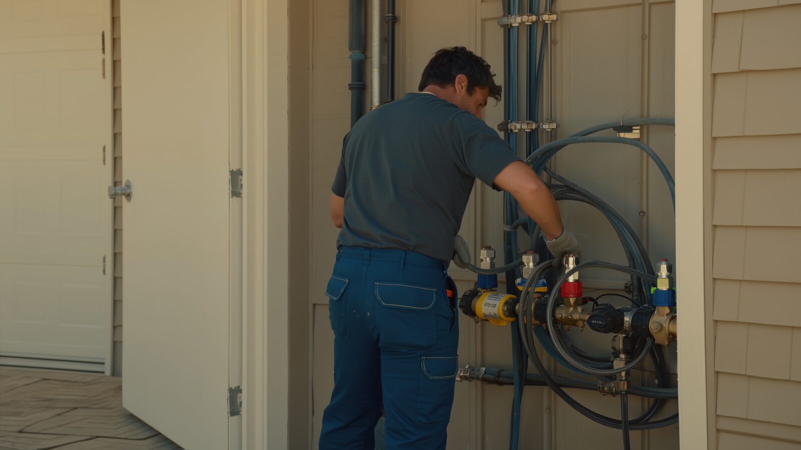 Restoration technician illustrating: How a failed pressure regulator quietly stresses every pipe and fixture in the house