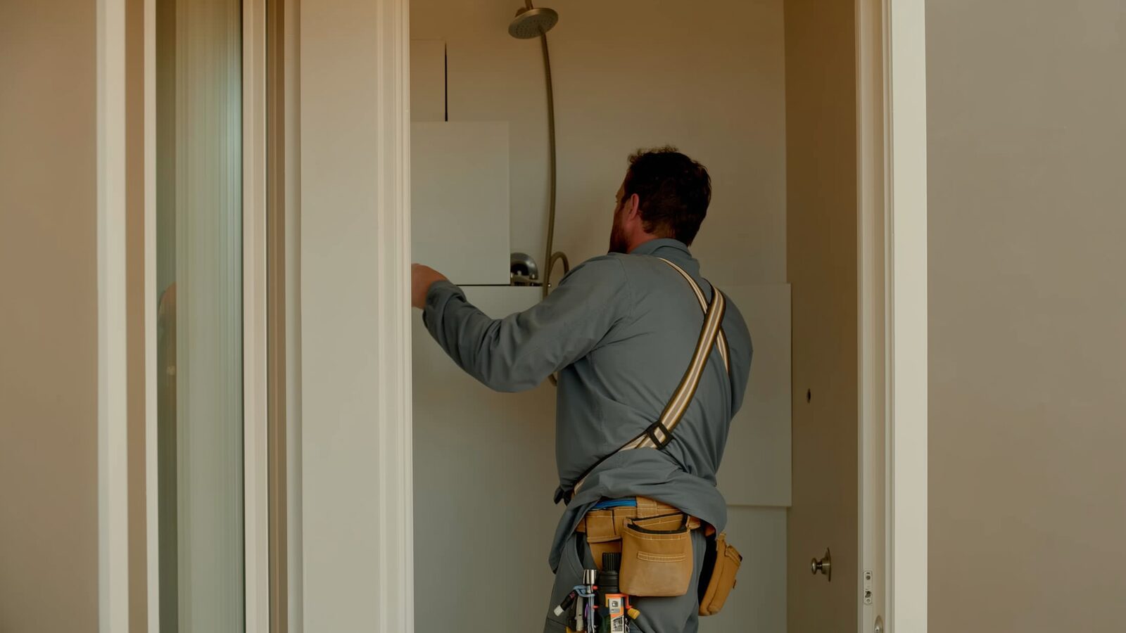 Restoration technician illustrating: Rebuilding a shower: what belongs behind the tile in a modern build