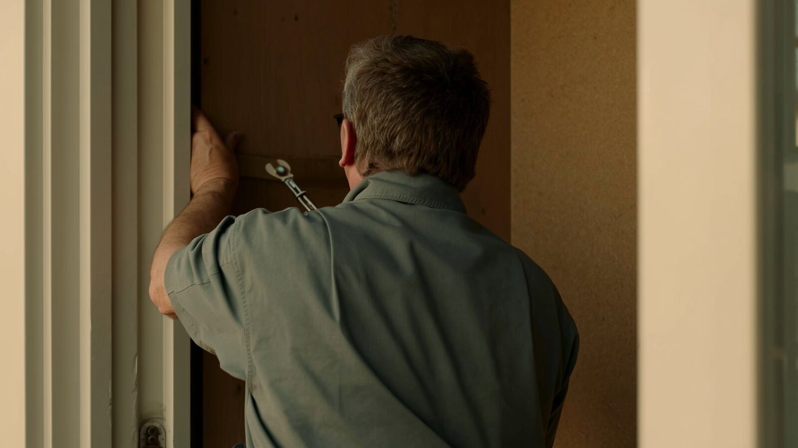 Restoration technician illustrating: What to do in the first hour after a house fire is out